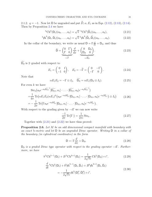 Connes-Chern Character for Manifolds with Boundary and ETA ...