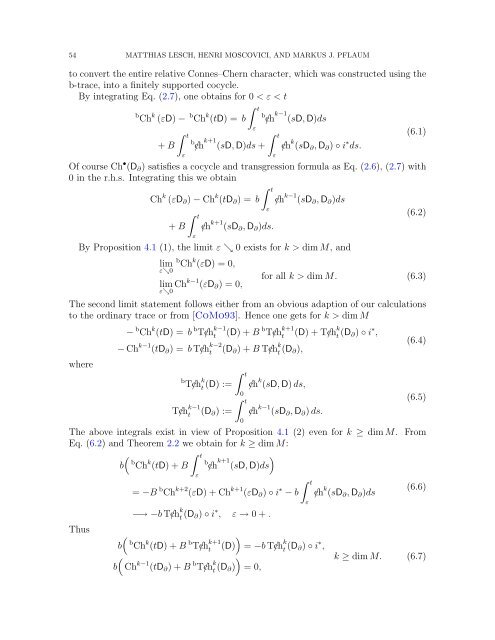 Connes-Chern Character for Manifolds with Boundary and ETA ...