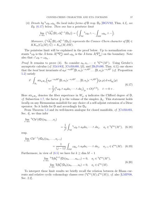 Connes-Chern Character for Manifolds with Boundary and ETA ...