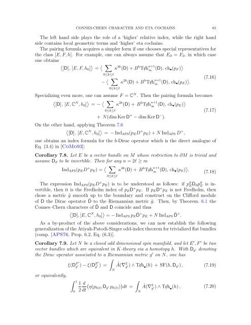 Connes-Chern Character for Manifolds with Boundary and ETA ...
