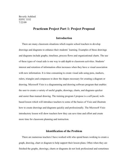 Practicum Project Part 1: Project Proposal