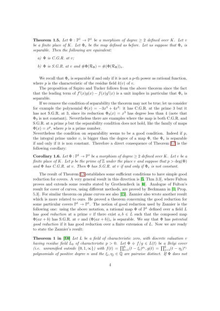 On some notions of good reduction for endomorphisms of the ...