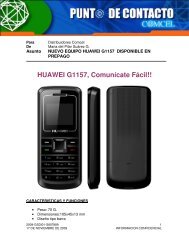 HUAWEI G1157, ComunÃ­cate FÃ¡cil!! - Red Maestra COMCEL