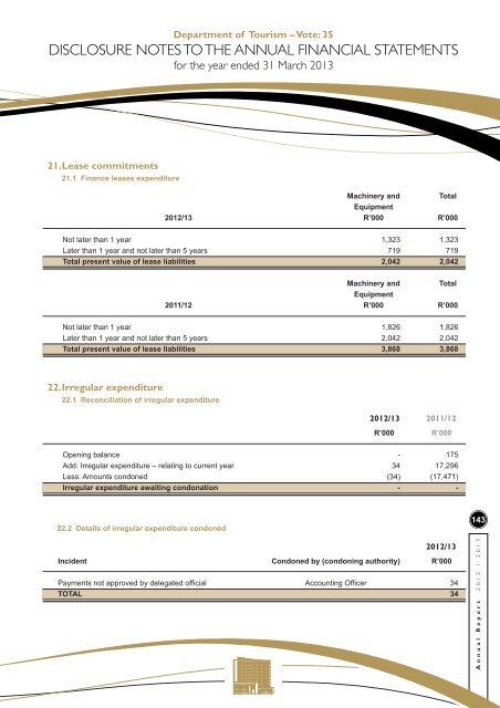 NDT Annual Report 2012/13 - Department of Tourism