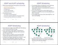 ASAP and ALAP scheduling ASAP Scheduling ASAP Scheduling ...