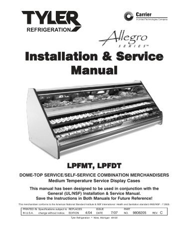 Installation & Service Manual - Hill Phoenix