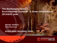 Northamptonshire's ECA & GI suite - Practical applications Part 1