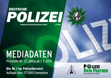 'Deutsche Polizei', Mediadaten. - GdP
