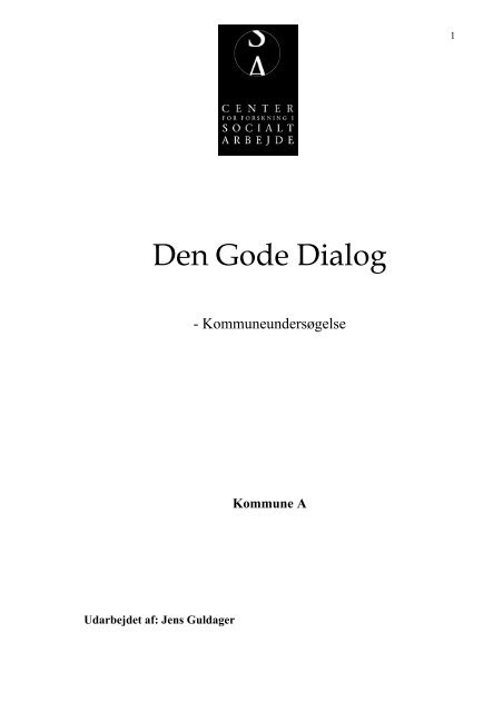 Den Gode Dialog - Socialstyrelsen