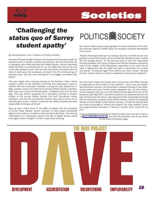 Issue 02 - University of Surrey's Student Union