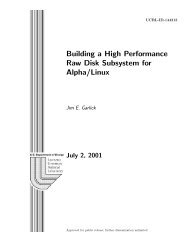 Building a High Performance Raw Disk Subsystem for Alpha/Linux