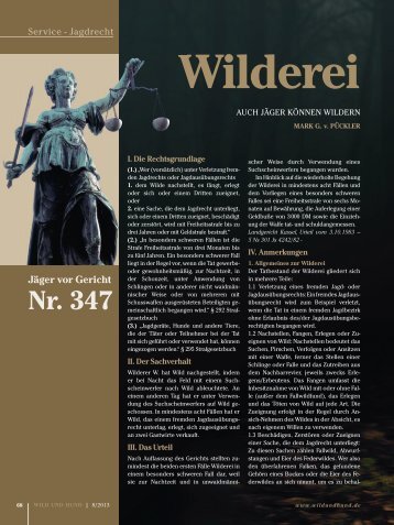Wilderei.pdf - Wild und Hund