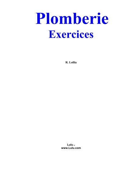 exercices plomberie - Inserweb