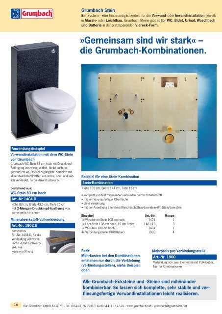 Eck-WC-Steine - Grumbach