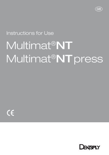 MultimatÂ®NT MultimatÂ®NT press - DeguDent