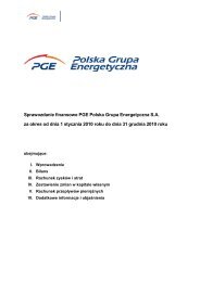 Sprawozdanie finansowe PGE Polska Grupa Energetyczna S.A. za ...