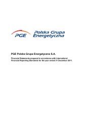 Financial statements of PGE Polska Grupa Energetyczna S.A.