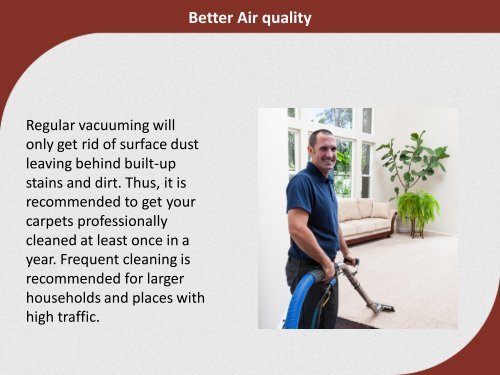 Benefits of professional carpet cleaning in Boone, NC