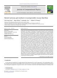 Nested Cartesian grid method in incompressible viscous fluid flow