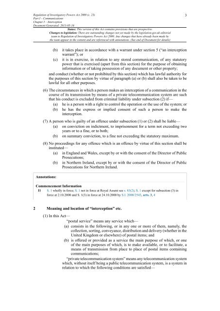 Regulation of Investigatory Powers Act 2000 - Xact