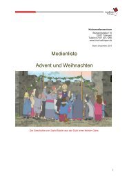 Medienliste Advent und Weihnachten