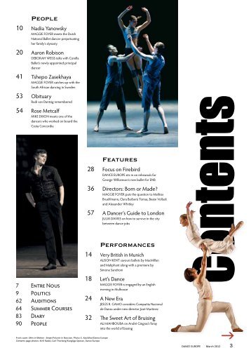 People Features Performances - Dance Europe