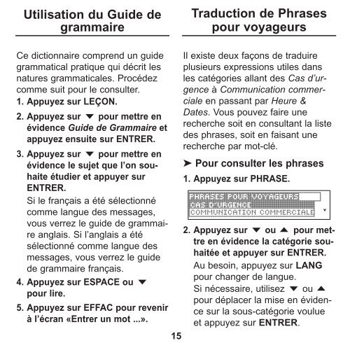 Dictionnaire français - Franklin Electronic Publishers