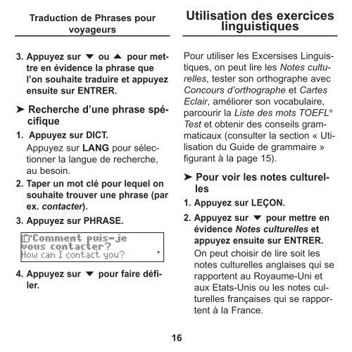 Dictionnaire français - Franklin Electronic Publishers