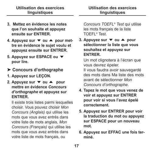 Dictionnaire français - Franklin Electronic Publishers