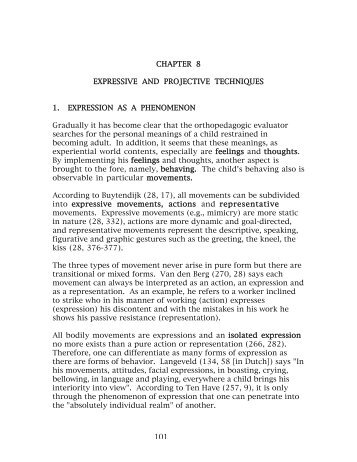 101 CHAPTER 8 EXPRESSIVE AND PROJECTIVE TECHNIQUES 1 ...