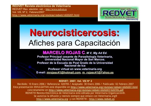Neurocisticercosis: afiches para capacitaciÃ³n - Veterinaria.org