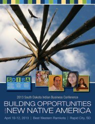 Download the conference program. - South Dakota Indian Business ...