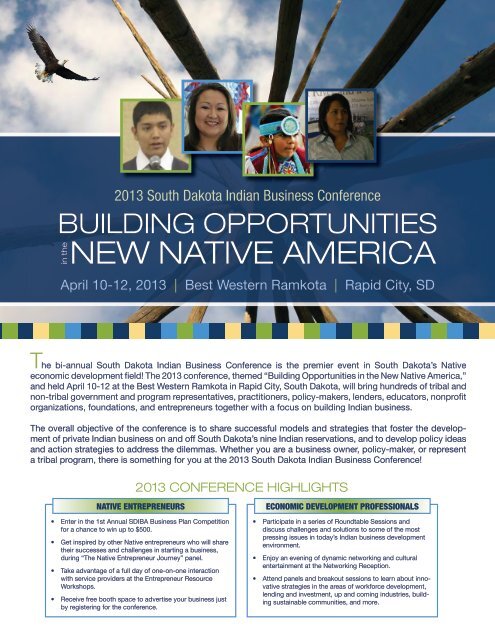 Download the conference program. - South Dakota Indian Business ...