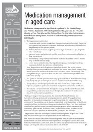 Medication management in aged care - Queensland Nurses Union