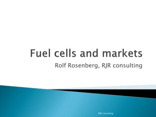 Rolf Rosenberg, RJR consulting