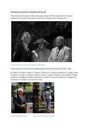 Remembrance Day Service Helderberg Sub-Council They ... - Moth