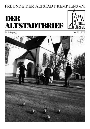 Download (PDF 1.3 MB) - Freunde der Altstadt Kemptens eV