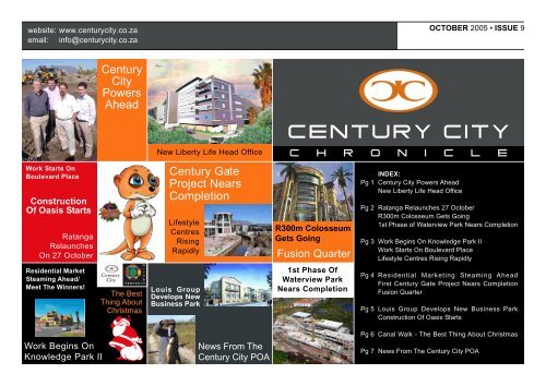 01 November 2005 Newsletter - Century City