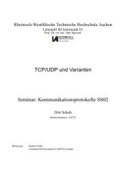 TCP/UDP und Varianten Seminar ... - Informatik 4