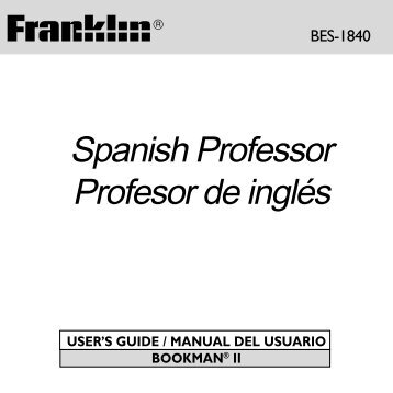 Spanish Professor Profesor de inglés - Ectaco