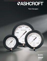 Type 1082 and 1084 Test Gauge - Temp-Press Inc