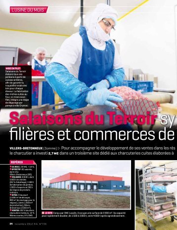 salaisons du terroirsy nchronise filières et commerces de proximité