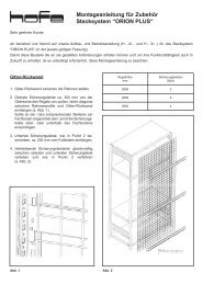 Montageanleitung für Zubehör Stecksystem 