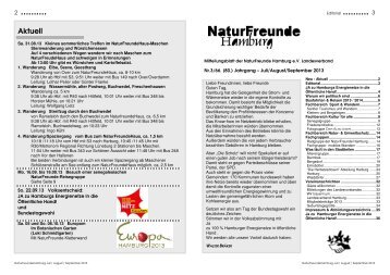 Aktuell - NaturFreunde Hamburg