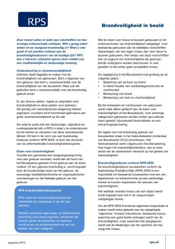 Leaflet brandveiligheid - RPS advies