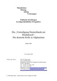 Die deutsche Rolle in Afghanistan - FKKS - UniversitÃ¤t Mannheim