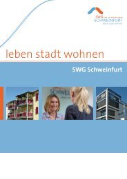 leben stadt wohnen - SWG Stadt- und Wohnbau GmbH