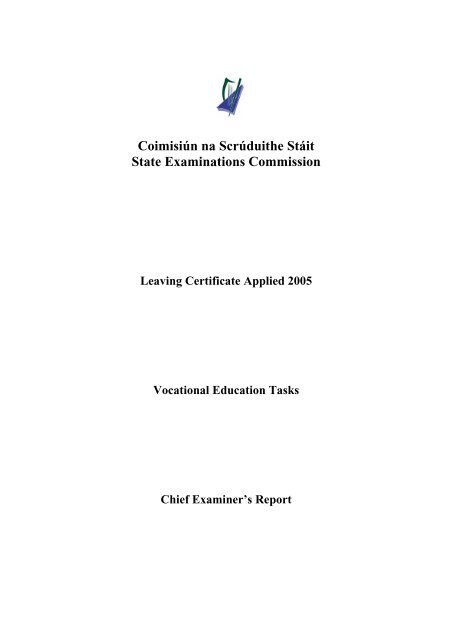 Vocational Education Tasks - PDST