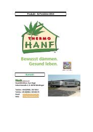 und Preisliste - Thermo-Hanf