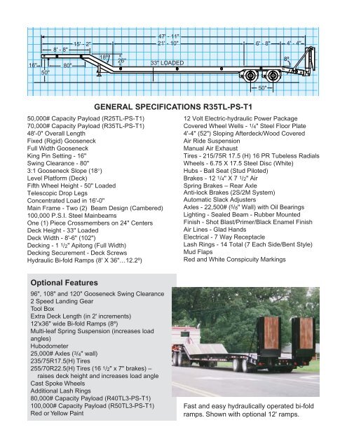 Paver Special - Fixed Gooseneck PS Series - ED Etnyre & Co.